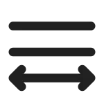 Text Align Distributed SVG Icon